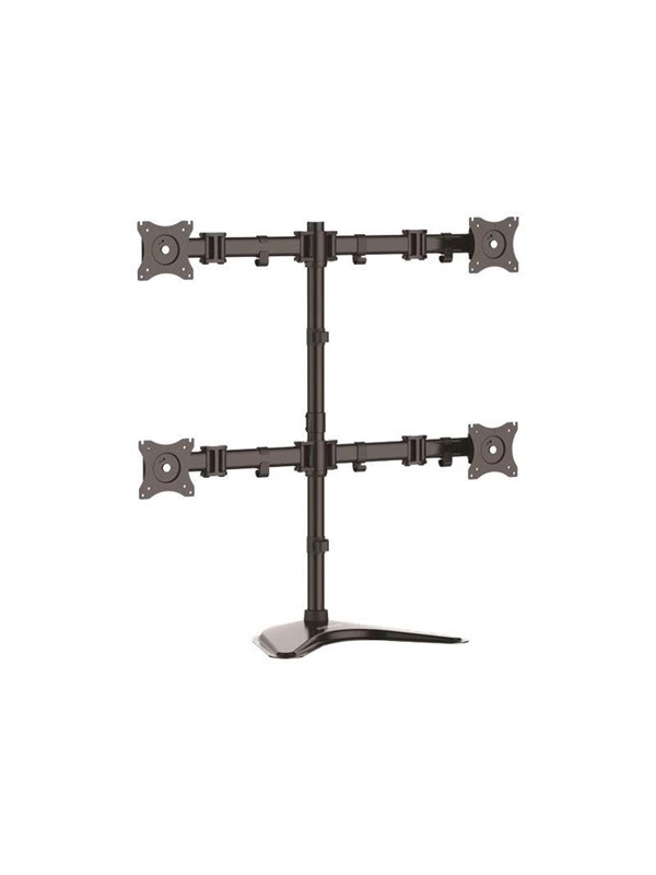 StarTech.com Quad Monitor Stand - Steel - For VESA Mount Monitors up to 27"