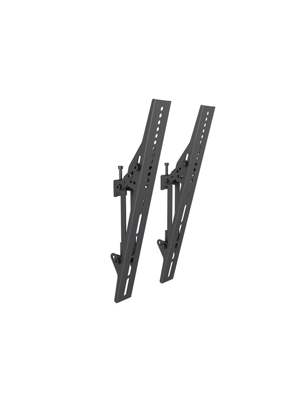 Produktfoto för Multibrackets M Pro Series - Monteringssats (lutande arm) - aluminium, stål - svart - montering på skena (paket om 2)