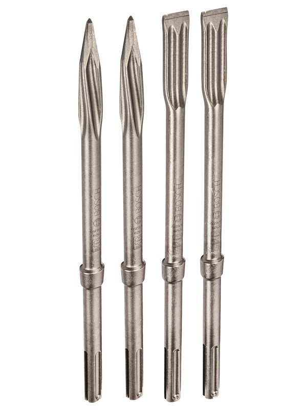 Bosch 4-delars mejselsats SDS max 400 mm, 400 x 25 mm