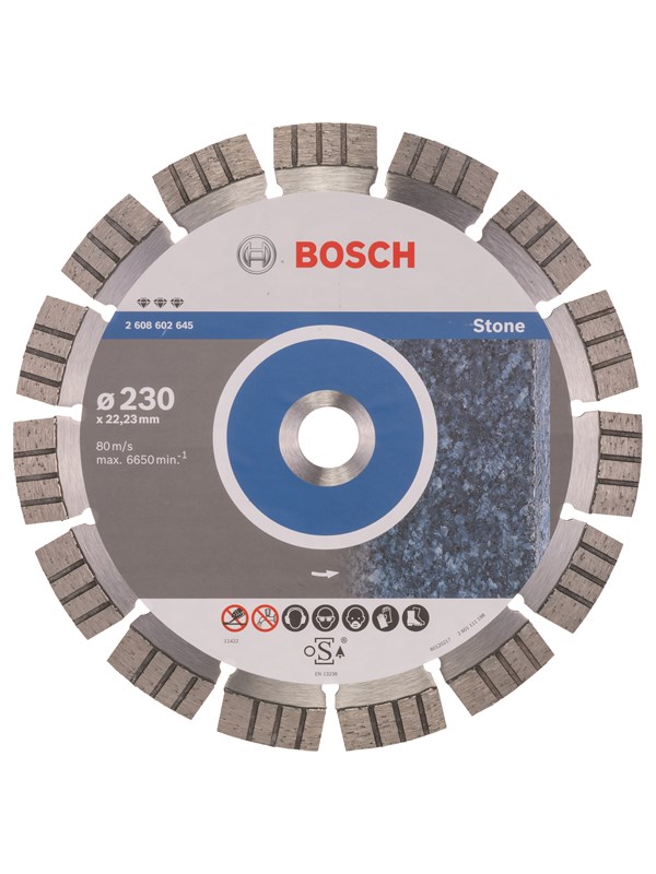 Bosch Diamantkapskiva Best for Stone 230 x 22,23 x 2,4 x 15 mm