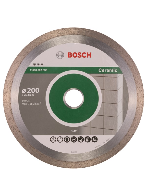 Bosch Diamantkapskiva Best for Ceramic 200 x 25,40 x 2,2 x 10 mm