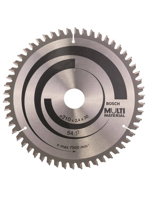 Bosch Cirkelsågklinga Multi Material 210 x 30 x 2,4 mm; 54