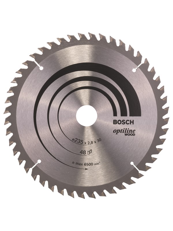 Bosch Cirkelsågklinga Optiline Wood 235 x 30/25 x 2,8 mm, 48