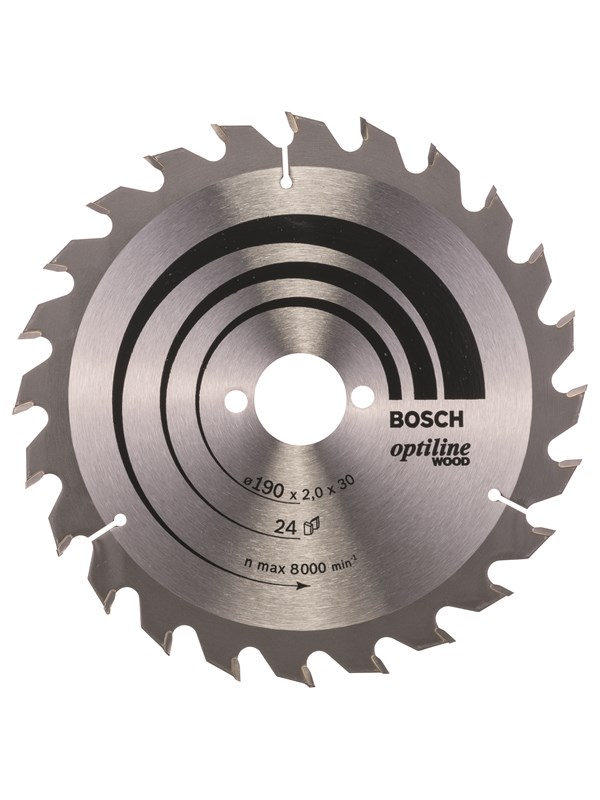 Bosch Cirkelsågklinga Optiline Wood 190 x 30 x 2,0 mm, 24