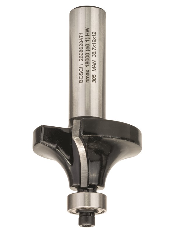 Bosch Avrundningsfräs, 12 mm, R1 12 mm, L 19 mm, G 70 mm 12 mm, R1 12 mm, L 19 mm, G 70 mm