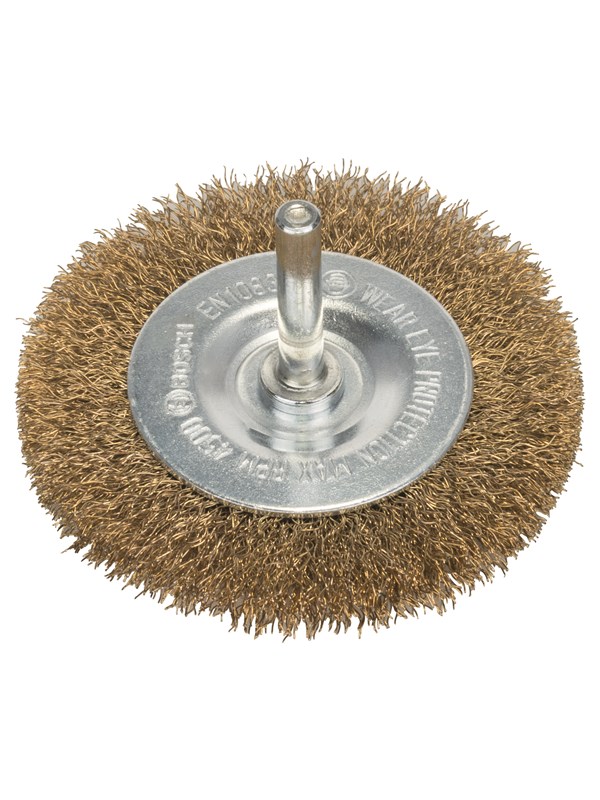 Bosch Stålborste, vågformad tråd, 75 × 0,2 mm, mässingsbelagd 75 mm, 0,2 mm, 10 mm