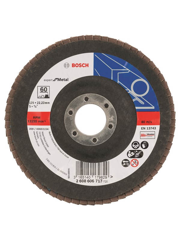 Bosch Lamellsslipskiva X551, Expert for Metal D= 125 mm; G= 60, vinklad