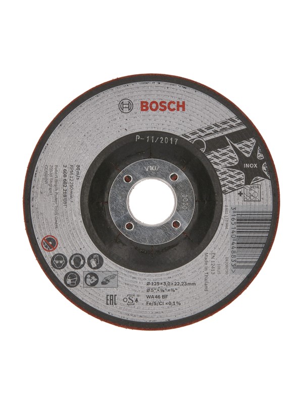 Bosch Halvflexibel navrondell WA 46 BF, 125 mm, 3,0 mm