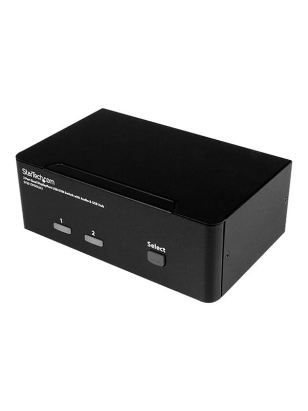 StarTech.com 2-Port DisplayPort Dual-Monitor KVM Switch - 4K 60Hz - KVM / audio / USB switch - 2 porte