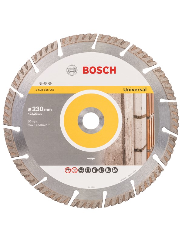 Bosch Diamantkapskiva Standard for Universal 230 x 22,23 230x22.23x2.6x10mm
