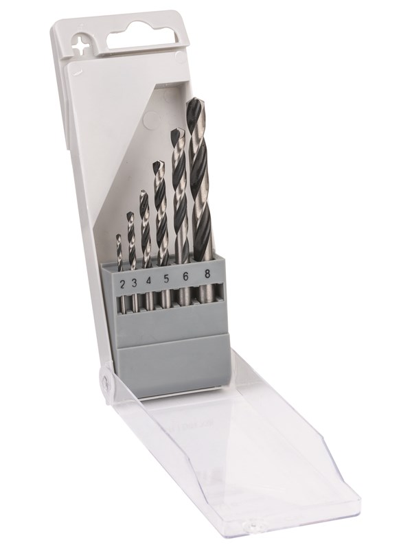 Bosch HSS spiralborrbit med PointTeQ 6 stk sats