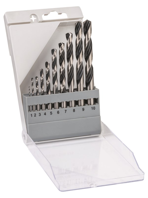 Bosch HSS spiralborrbit med PointTeQ 10 stk sats