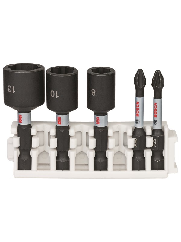 Bosch Impact Control skruvdragarbits och hylsor, 5-delars