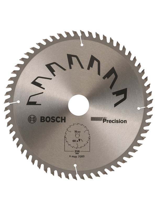 Bosch Cirkelsågklinga PRECISION D= 216 mm; borrhål= 30 mm; K= 60