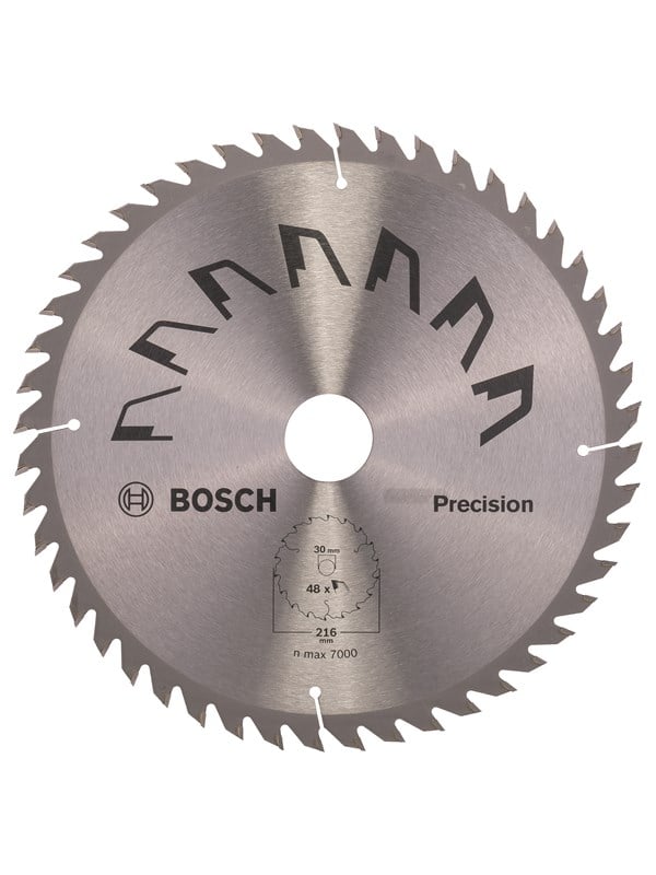 Bosch Cirkelsågklinga PRECISION D= 216 mm; borrhål= 30 mm; K= 48