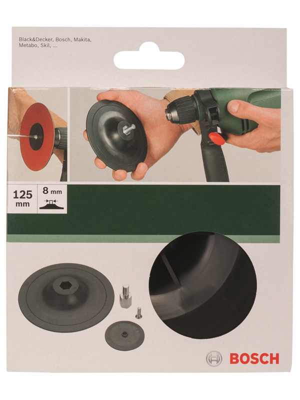 Bosch Sliprondell till borrmaskiner, 125 mm, inspänd D= 125 mm; spännsystem
