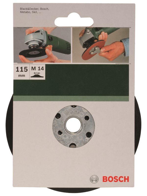 Bosch Sliprondell till vinkelslip, inspänd, 115 mm D= 115 mm
