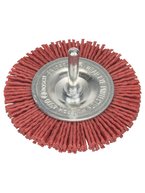 Bosch Skivborstar till borrmaskiner - nylontråd med korundslipmedel kornstorlek 80, 75 mm diameter = 75 mm