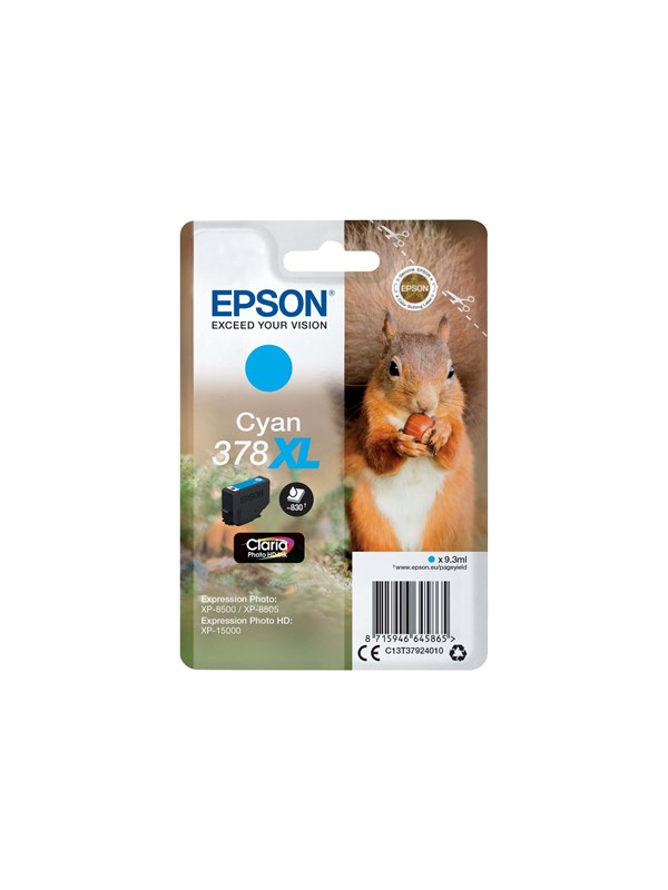 Produktfoto för Epson Bläckpatron T3788 XL Cyan