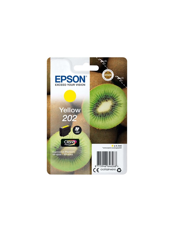 Produktfoto för Epson Bläckpatron T202 Gul