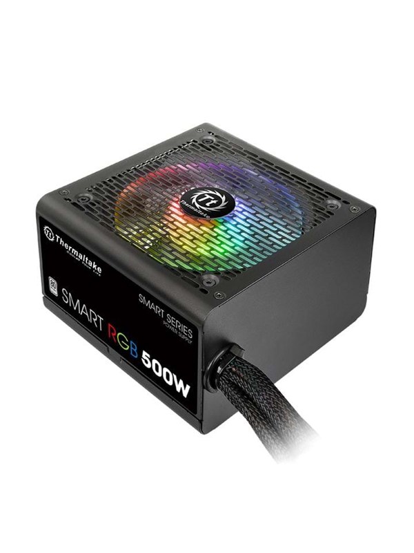 Smart RGB 500W Strömförsörjning - 500 Watt - 120 mm - ATX - 80 Plus White certificate (upp till 80% effektivitet)
