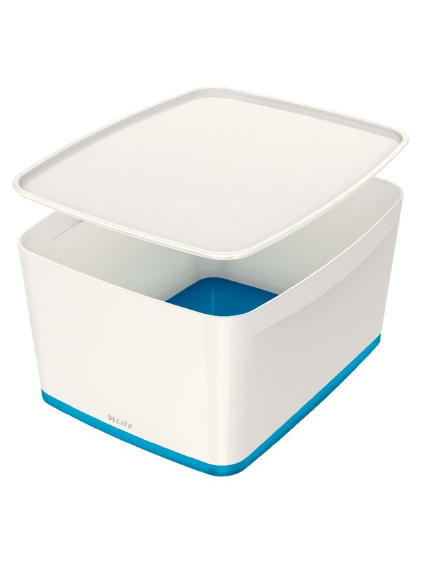 Produktfoto för Leitz MyBox Large - Förvaringsbox - för A4 - 18 liter - blå-metallic