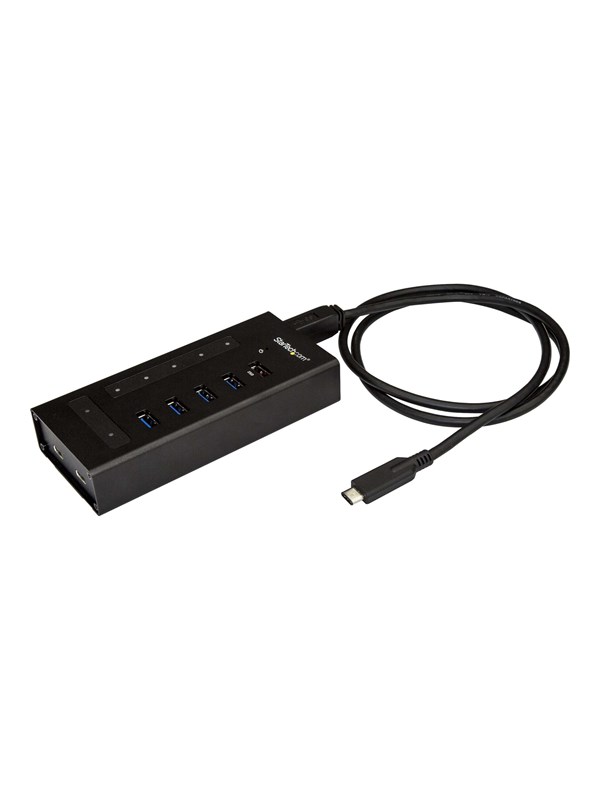 StarTech.com USB-C Hub Metal 7 Port USB Hub - USB 3.0 - 7 porte - Svart