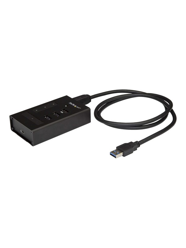 StarTech.com USB Hub Metal 4 Port USB Hub - USB 3.0 - 4 porte - Svart
