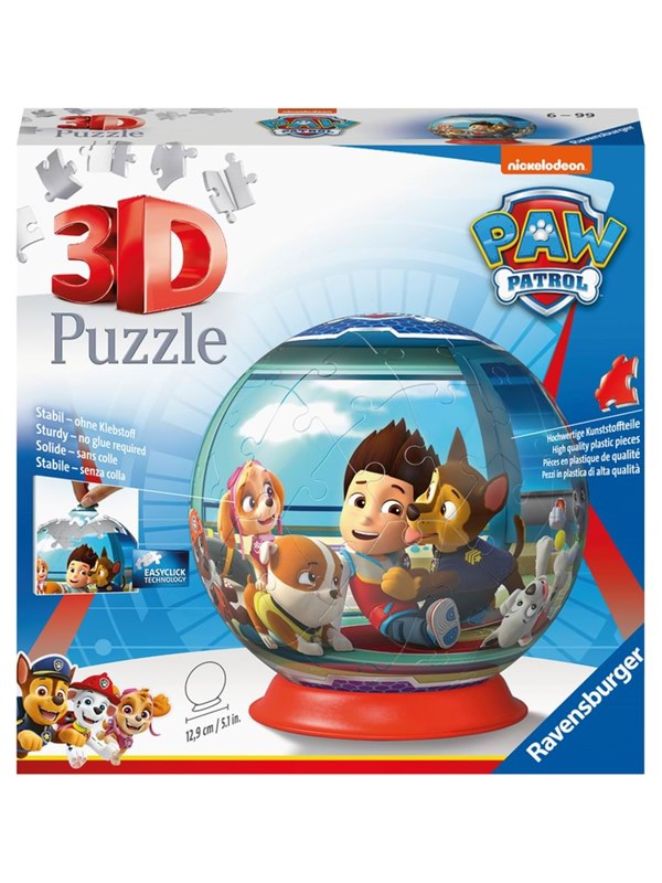 Ravensburger Paw Patrol 72st Puzzelbal 3d Pusselspel