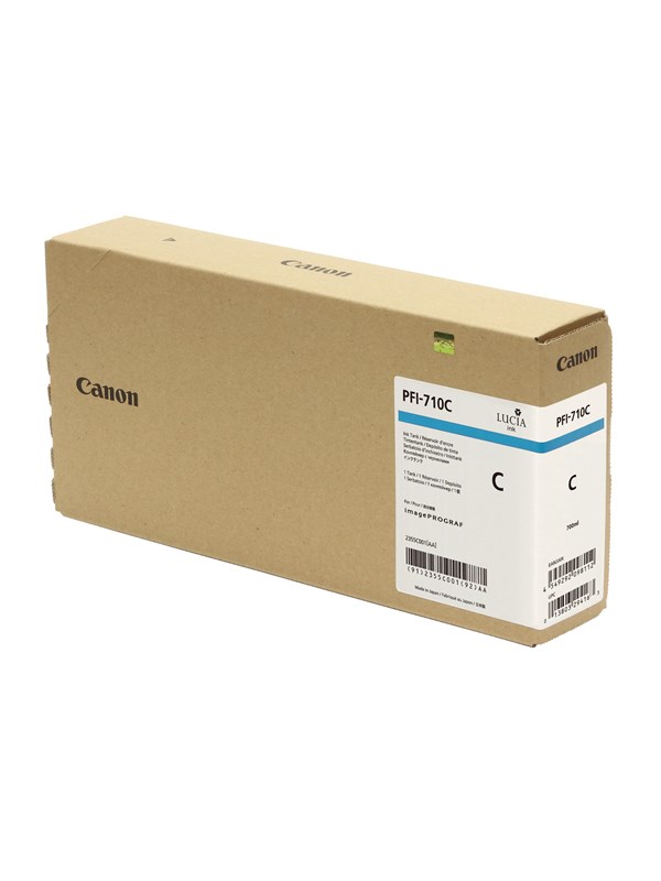 Produktfoto för Canon Bläckpatron PFI-710C Cyan