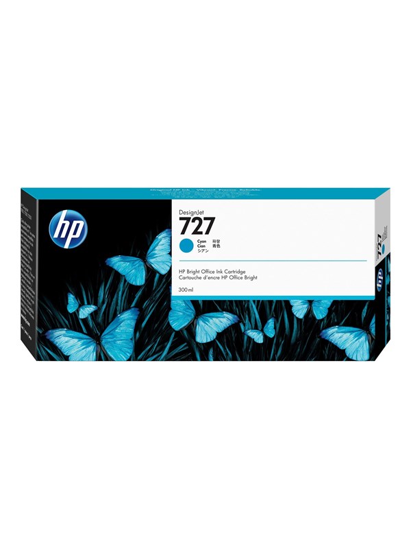 Produktfoto för HP Bläckpatron, 727, hög kapacitet, cyan, F9J76A