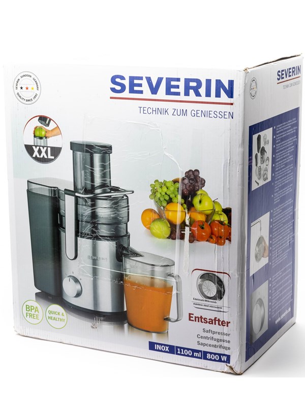 SEVERIN ES 3570 - saftpresser - rustfrit stål/sort