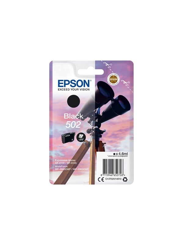 Produktfoto för Epson Bläckpatron C13T02V14010 T502 Svart