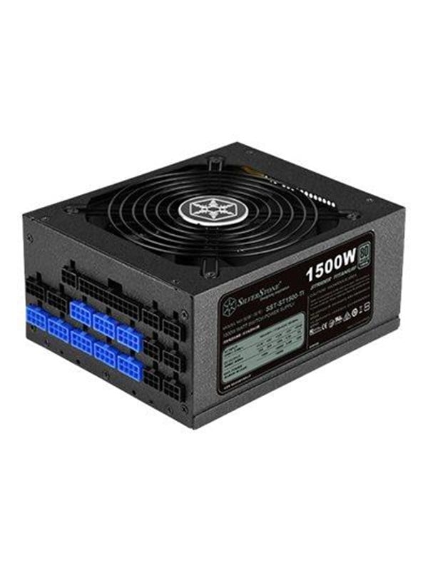 SilverStone Strider Titanium ST1500-TI Strömförsörjning - 1500 Watt - 135 mm - ATX - 80 Plus Titanium certificate (upp till 90% effektivitet)