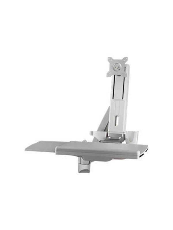 StarTech.com Wall Mounted Sit Stand Desk - Height Adjustable - 24" Monitor