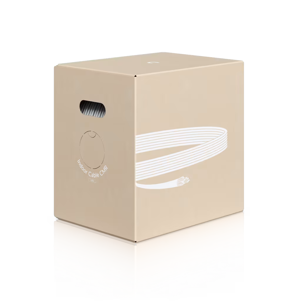 Produktfoto för Ubiquiti UniFi - Bulkkabel - 305 m - 6 mm - UTP - CAT 6 - inomhus, stigare, fast - vit