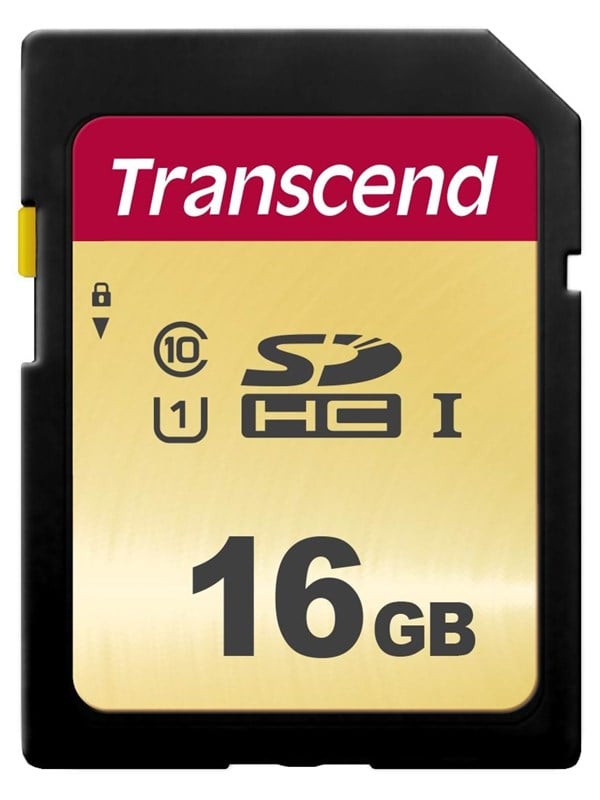 Transcend 500S SDHC UHS-1 - 16GB
