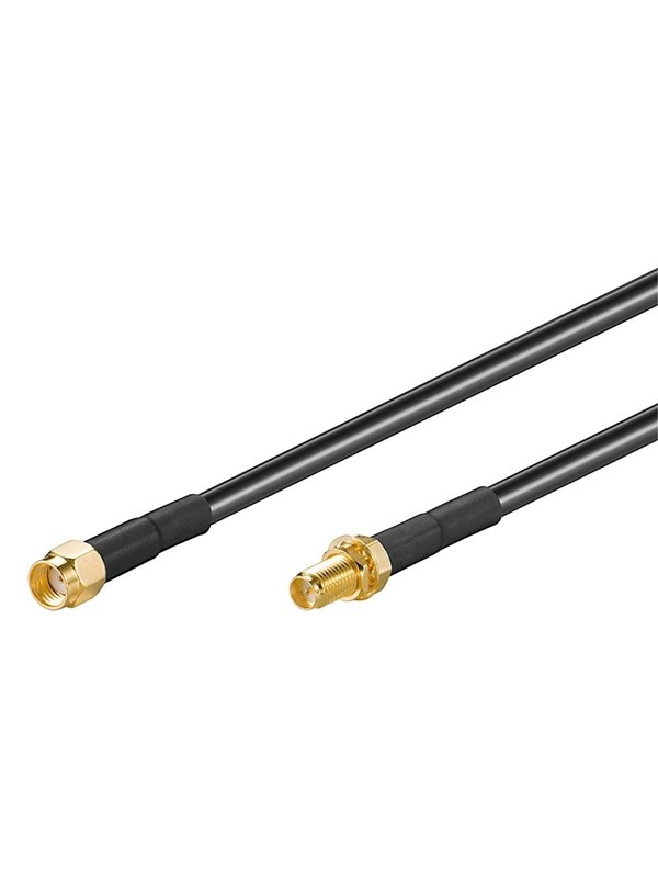 Pro RP-SMA WLAN antenna extension cable - 2m