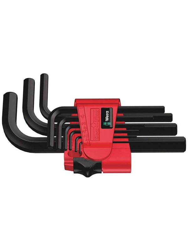 Wera 950/9 Hex-Plus 7 L-key set metric BlackLaser 9 pieces