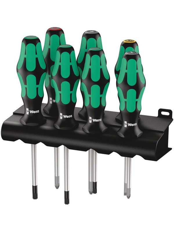Wera 335/350/367/7 rack screwdriver set kraftform plus lasertip a
