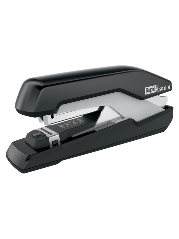 Rapid Häftapparat SO30 Omnipress Super flatclinch 30 ark Svart