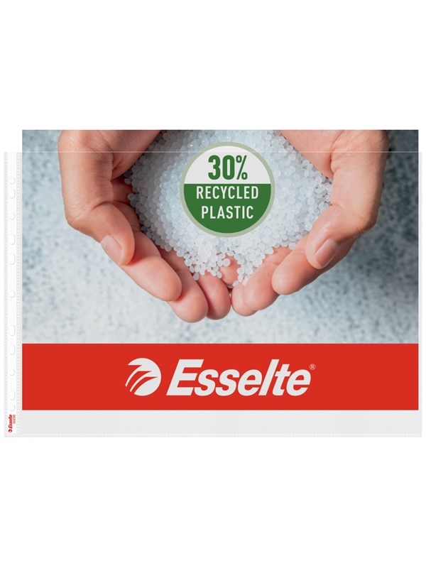 Esselte Quality Plastfickor Liggande A3, 30 % återvunnen pre-consumer plast, 50-pack