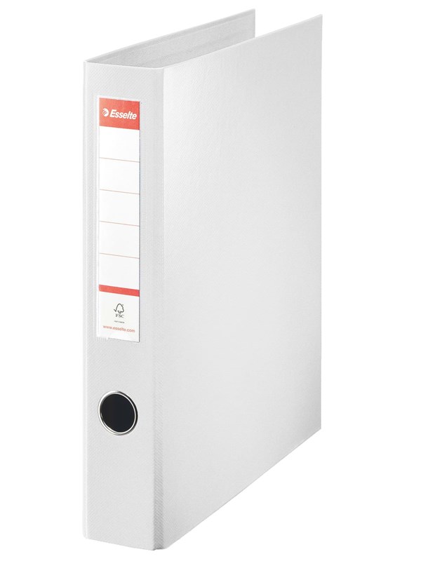 Produktfoto för Esselte Standard - Ringpärm - ryggbredd: 60 mm - för A4 Maxi - kapacitet: 400 ark - vit