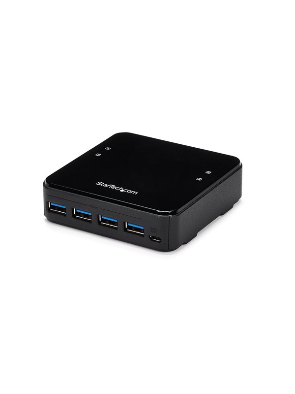 StarTech.com 4X4 USB 3.0 Peripheral Sharing Switch - For Mac / Windows / Linux - switch - 4 ports USB Hub - USB 3.0 - 4 porte - Svart