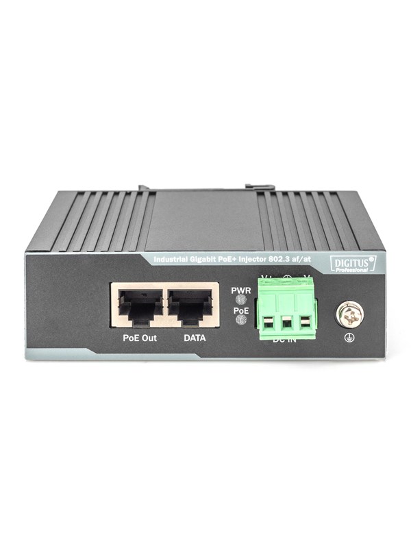 DIGITUS Industrial Gigabit Ethernet 60W PoE+ Injector