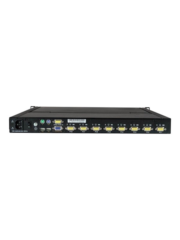 StarTech.com 8-Port Rackmount KVM Console for Server Rack - 19 in. - 1U - KVM console - 19"