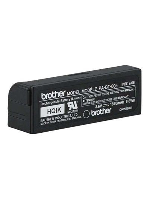 Brother PA-BT-005 - printer battery - Li-Ion - 1870 mAh - 6.8 Wh Strömförsörjning - ATX - 80 Plus