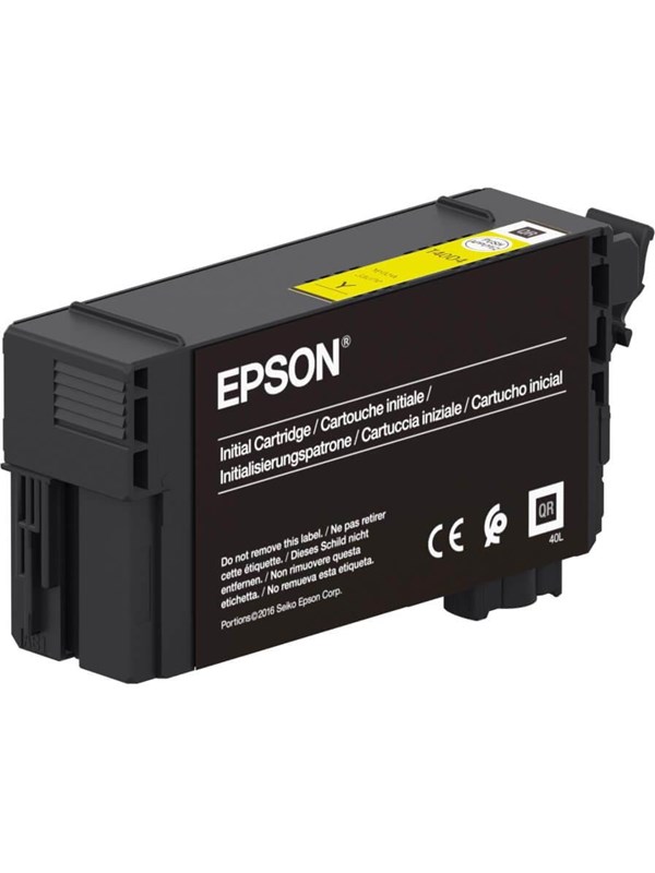Produktfoto för Epson T40D440 - 50 ml - gul - original - bläckpatron - för SureColor SC-T2100, SC-T3100, SC-T3100M, SC-T3100N, SC-T5100, SC-T5100M, SC-T5100N