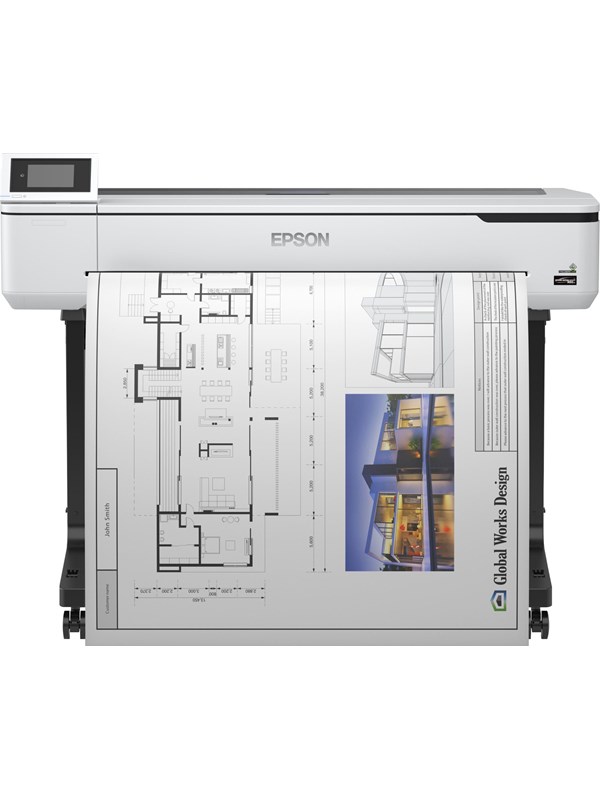 Epson largeformatprinter - SureColor SC-T5100 Wireless Printer (with Stand) - 4-farvet