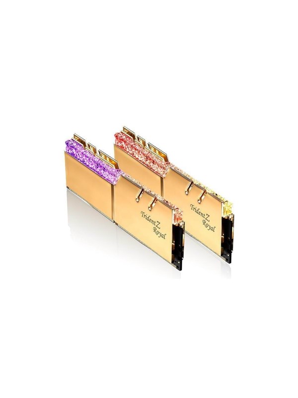 G.skill Trident Z Royal Ddr4 3200 16gb Cl16 Dual Channel 2 Pcs Intel Xmp Guld Med Rgb